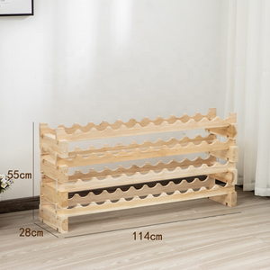 Casier à vin en bois pour <span class=keywords><strong>72</strong></span> bouteilles casier à vin empilable pour la décoration intérieure présentoir à vin présentoir à whisky - Product Image 5