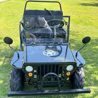 Offre Spéciale : Mini Jeep Électrique Style Rétro, Design Attrayant, 150cc, Alimentée à l'essence, pour Tout-Terrain