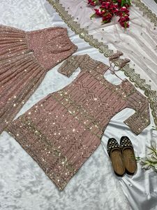 Red de estilo indio y pakistaní con bordado, traje Salwar Kameez para mujer, vestido de diseñador pesado, calidad Premium - Product Image 6