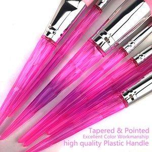 Luz Rosa 7 pcs 1 set <span class=keywords><strong>de</strong></span> neón <span class=keywords><strong>de</strong></span> calidad <span class=keywords><strong>de</strong></span> lujo logotipo personalizado pinceles <span class=keywords><strong>de</strong></span> <span class=keywords><strong>maquillaje</strong></span> en caja en caso <span class=keywords><strong>de</strong></span> - Product Image 5