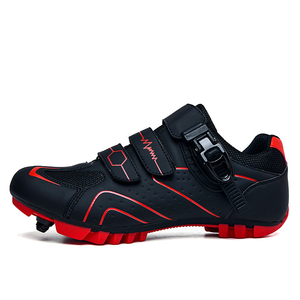 Chaussures de vélo de route et de montagne Earnmore unisexes antidérapantes respirantes en fibre de carbone avec sangles réfléchissantes (Jaune 43) - Product Image 5