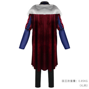 <span class=keywords><strong>Disfraces</strong></span> de cosplay de rey y reina, conjunto completo para niños de 8 a 13 años, trajes retro de invierno para parejas, juegos de rol de anime - Product Image 4