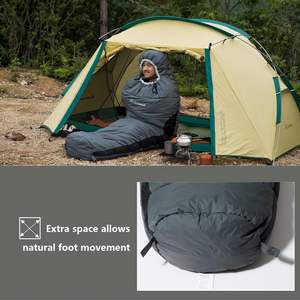 Adult Mummy Sleeping <b>Bag</b> Portable Windproof Waterproof Nylon Fabric All Seasons Outdoor Camping Backpacking Customizable - Product Image 5