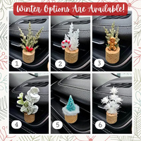 Diffuseur de parfum pour voiture en liège biodégradable, design moderne en forme de jolie fleur en pot, à clipser sur la grille d'aération, variété de parfums