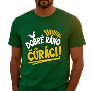 T-shirt en coton à manches courtes, coupe oversize, avec texte tchèque 'Dobre <span class=keywords><strong>Rano</strong></span>' et slogan graphique amusant 'Good Morning Rooster', style streetwear et décontracté - Product Image 2