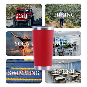 High Quality Travel Stainless Steel Vacuum Insulated 20oz Mug Powder Coated Magnetic Lids Double Wall Regular Tumbler - Product Image 3