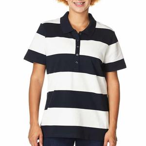 Camiseta Polo Unisex con Logotipo Personalizado, Transpirable, con Patrón Sólido, para Mujer, Venta al Por Mayor, Tejido de Punto - Product Image 1