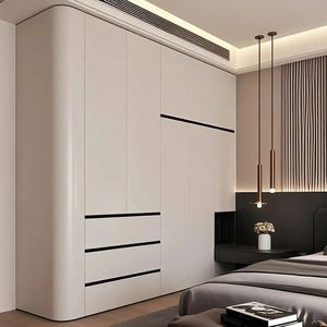 Armario de Dormitorio de Madera Simple, Impermeable, de Alta Gama, Serie Blanca de Lujo Italiano - Product Image 6