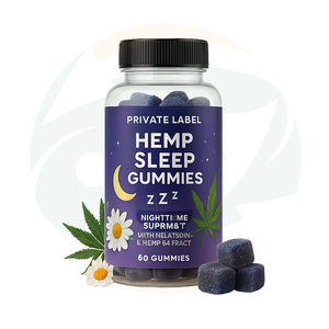 Oem/ODM Tùy Chỉnh Cao Cấp Cây Gai Dầu Gummies Cây Gai Dầu Tự Nhiên Dầu-Cho Bình Tĩnh Thư Giãn Giấc Ngủ Cây Gai Dầu Ngủ Gummies - Product Image 1