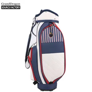 2024 novo design exclusivo de bolsa de golfe PU impermeável para funcionários de alta qualidade