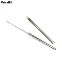 Amortisseur hydraulique silencieux à longue course en acier inoxydable galvanisé avec tige télescopique pour meubles, poubelles et charnières de placards