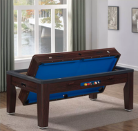Table de jeu multifonctionnelle, 7 jeux en 1, billard, hockey sur air, table à manger, table de conférence, tennis de table, roulette, poker