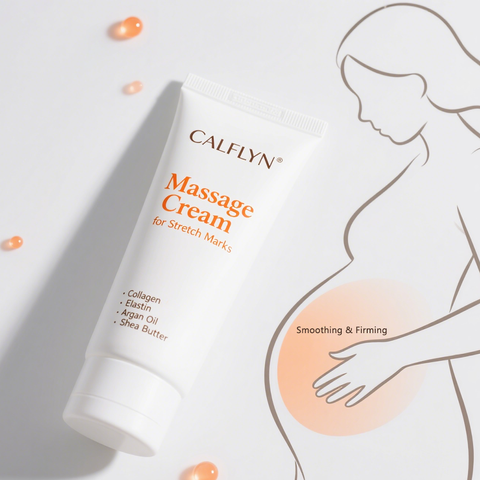 Stretch Mark Massage Cream - Collagen, Elastin, Argan Oil & Shea Butter Daily Maternity Care for Pregnancy&Postpartum Elasticity