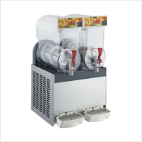 Machine à slush professionnelle à double réservoir en acier inoxydable, capacité 15L*2, pour boissons glacées