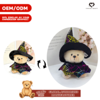 Teddy ISLAND Nouvelle Peluche Ours en Tissu Coton avec Vêtements Unisexe pour Accessoires de Poupée, Autorisation Globale