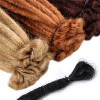 Dreadlocks 20 pouces faits à la main Extension de cheveux au crochet Cheveux tressés ombrés Dreads synthétiques Reggae Loc Postiche