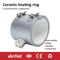 Chauffe-résistance en acier inoxydable 380V 600W, chauffe-résistance à bande céramique pour tête de moule de machine à film soufflé