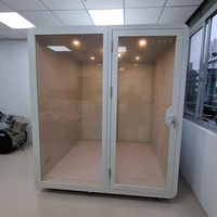 PYinC |   Cabine de réunion insonorisée multi-personnes très vendue, conception modulaire ignifugée pour bureaux privés et cloisons.