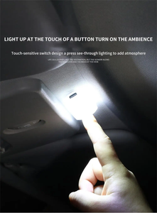 Lampe de lecture pour <span class=keywords><strong>voiture</strong></span> Nebrixglova, lampe de plafond d'ambiance, base magnétique, rechargeable par USB, commande tactile, 6V, garantie 1 an, intérieur - Product Image 6