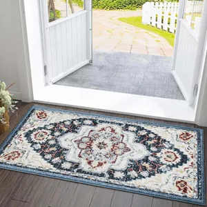 Factory Supply Oriental Medallion Blue Area Rug