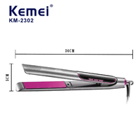 Lisseur électrique professionnel KEMEI KM-2302 pour femmes, avec technologie PTC et ions négatifs, chauffage rapide et réglable, idéal pour la coiffure DIY – Marque européenne