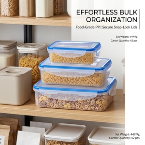 Ensemble de contenants alimentaires empilables hermétiques avec couvercles, boîte de préparation de repas étanche - Product Image 2