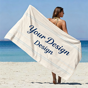 Private Label 100% <b>Microfiber</b> Custom Logo Printed Quick Dry Lightweight <b>Beach</b> <b>Towel</b> for Swimming Pool Travel Outdoor - Product Image 1