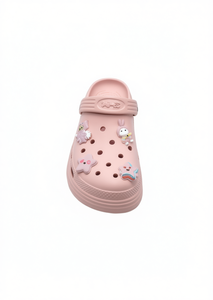 Sandali Zoccoli per Bambini con Spille Animate, Taglia 18, Scarpe Estive per Bambine, Suola in EVA, Punta Tonda, Slip-On - Product Image 1