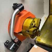 Petit centre de tournage CNC TCK46M, diamètre de rotation 460 mm, longueur de tournage 490 mm, commande FANUC, pour la fabrication de moules et la production mécanique.
