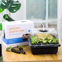 Kit de démarrage de plantes agricoles en silicone à 20 cellules avec dôme pour semis de légumes