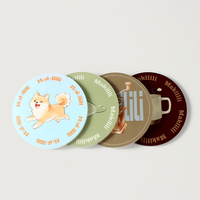 Sous-verres en acrylique personnalisés en gros, sous-verres imprimés personnalisés avec logo
