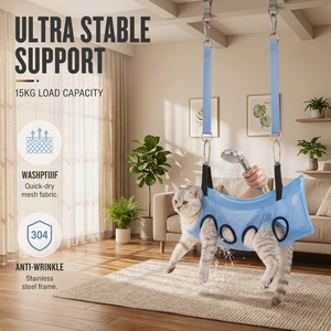 Hamaca de baño y sujeción <span class=keywords><strong>para</strong></span> peluquería canina y felina, <span class=keywords><strong>para</strong></span> el recorte de uñas, lavado de perros pequeños y cachorros, hamaca <span class=keywords><strong>para</strong></span> baño de <span class=keywords><strong>gatos</strong></span>, venta al por mayor - Product Image 4