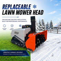 Vente en gros : Souffleuse à neige électrique et tondeuse à gazon 2-en-1 Loncin 15 CV, robot chenillé de 100 cm de largeur, portée de contrôle de 800 m