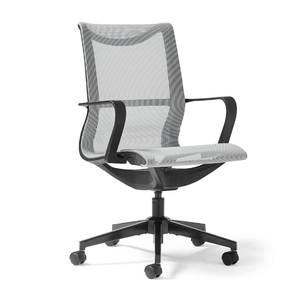 Silla de oficina ergonómica de malla al por mayor con ruedas y respaldo de malla elástica <span class=keywords><strong>para</strong></span> clérigos, telleres y dibujantes - Product Image 2