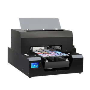 A3 Uv Flatbed Printer Huwelijksuitnodiging Mobiele Telefoon Canvas Kerstcadeaus Pakket Drukmachine A3 Digitale Inkjet Printer