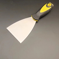 ESreake Lot de 6 spatules à mastic de 2 pouces, lames en acier à haute teneur en carbone, manche ergonomique en plastique pour le collage, la peinture et le décapage de papier