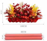 Nouveau Grand Tapis de Fleurs Artificielles en Soie Fait Main pour Mariage et Saint-Valentin, Décoration Florale d'Allée Prête à l'emploi, Vente en Gros OEM