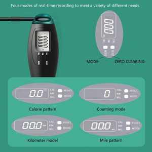 Hot bán nhựa bền nhà tập thể dục bài tập nhảy dây tốc độ bỏ qua kỹ thuật số truy cập thông minh Jump <span class=keywords><strong>Rope</strong></span> - Product Image 3