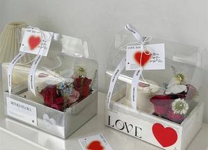 2023ดอกไม้งานแต่งงานตกแต่งของขวัญกล่องกระดาษพีวีซีเค้กพกกล่อง - Product Image 5