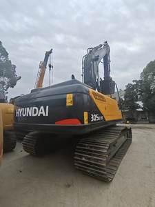 Excavatrice Hyundai 305LC-9T d'occasion, 30 tonnes, 95% neuve, prix bas, équipement d'origine en stock, moteur, boîte de vitesses, PLC, roulement, pompe - Product Image 2
