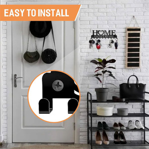 Home Sweet Home <b>Wall</b> <b>Hooks</b> 10 <b>Hooks</b> Key Organizer Entryway Storage Metal Wrought Iron <b>Hook</b> Rack - Product Image 3
