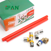 Matériaux de plomberie IFAN, formes et dimensions complètes, accessoires pour tuyaux PEX de 16 à 32 mm, raccords à sertir en laiton pour tuyaux PEX-AI-PEX