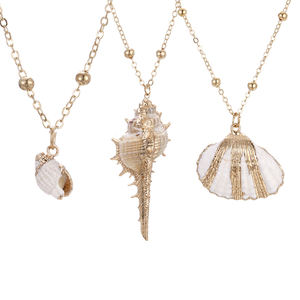 Ожерелье с подвеской из натурального ракушка - Product Image 1