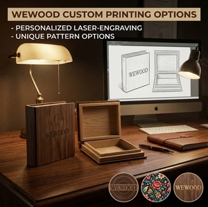 Vietnam New design Book style Wooden Box Handmade Wooden Cigar Humidor box Wooden Cigar Desktop Box for 20 Cigars - Product Image 4