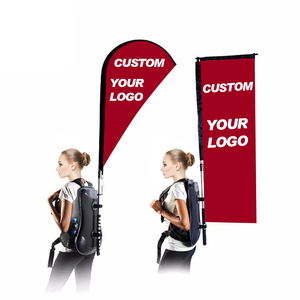 Customized Promotional Product Advertising High-quality Display Customized logo Backpack Flag Banner