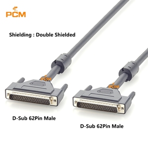 차폐형 DB62 남성-남성 I/O 모듈 케이블 D-Sub 62핀 호환 아드밴텍 PCL-10162 바코드 스캐너 데이터 수집용 - Product Image 2