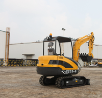 Pabrik Profesional Harga Murah Excavator Mini Crawler 3 Ton YC25-8 dengan Penjepit Sederhana dan Bucket Pembersih