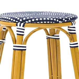 Tabouret de <span class=keywords><strong>bar</strong></span> en rotin naturel, design moderne pour cuisine, <span class=keywords><strong>bar</strong></span> à domicile, café, salle à manger extérieure, salon, usage commercial - Product Image 5