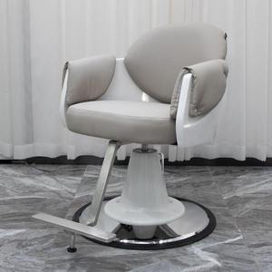 Sillón de Barbería Moderno Tapizado en Negro, Giratorio y Reclinable, para Corte y Estilismo de Cabello, Mueble Resistente para Salón de Belleza - Product Image 5