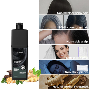 Joynna-Shampooing de teinture pour cheveux gris <span class=keywords><strong>bio</strong></span>, 3 en 1, crème permanente instantanée pour cheveux noirs et brun foncé à l'huile d'olive, marque distributeur - Product Image 5